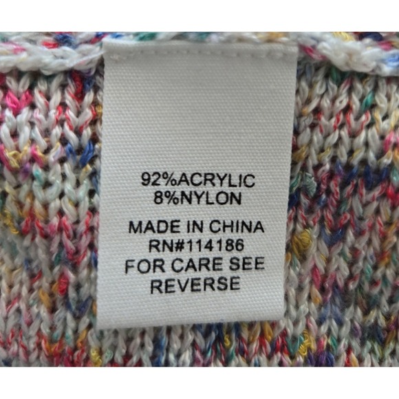 89th + Madison Womans Cardigan Size Small Short Sleeve Multicolor - Picture 6 of 6